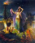 Hans Zatzka Arabian Nights painting